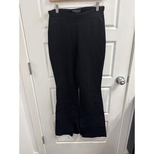 Aritzia Ten by Babaton Black High Waisted Flare Front Slit Pants Womens Medium